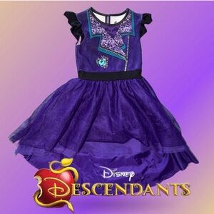 Disney Descendants Mal Dragon Dress Tulle 6/6X